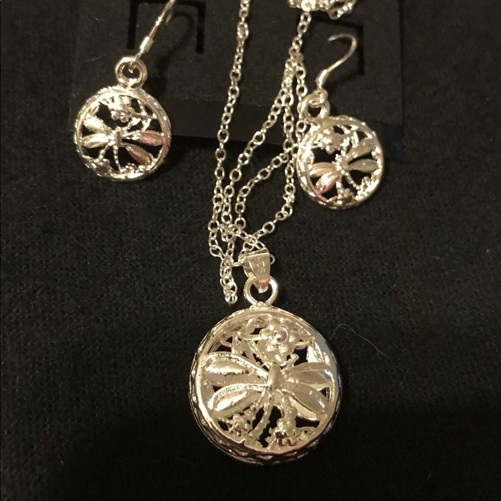 Tree of Life earrings, pendant  w/ 18” 925 chain